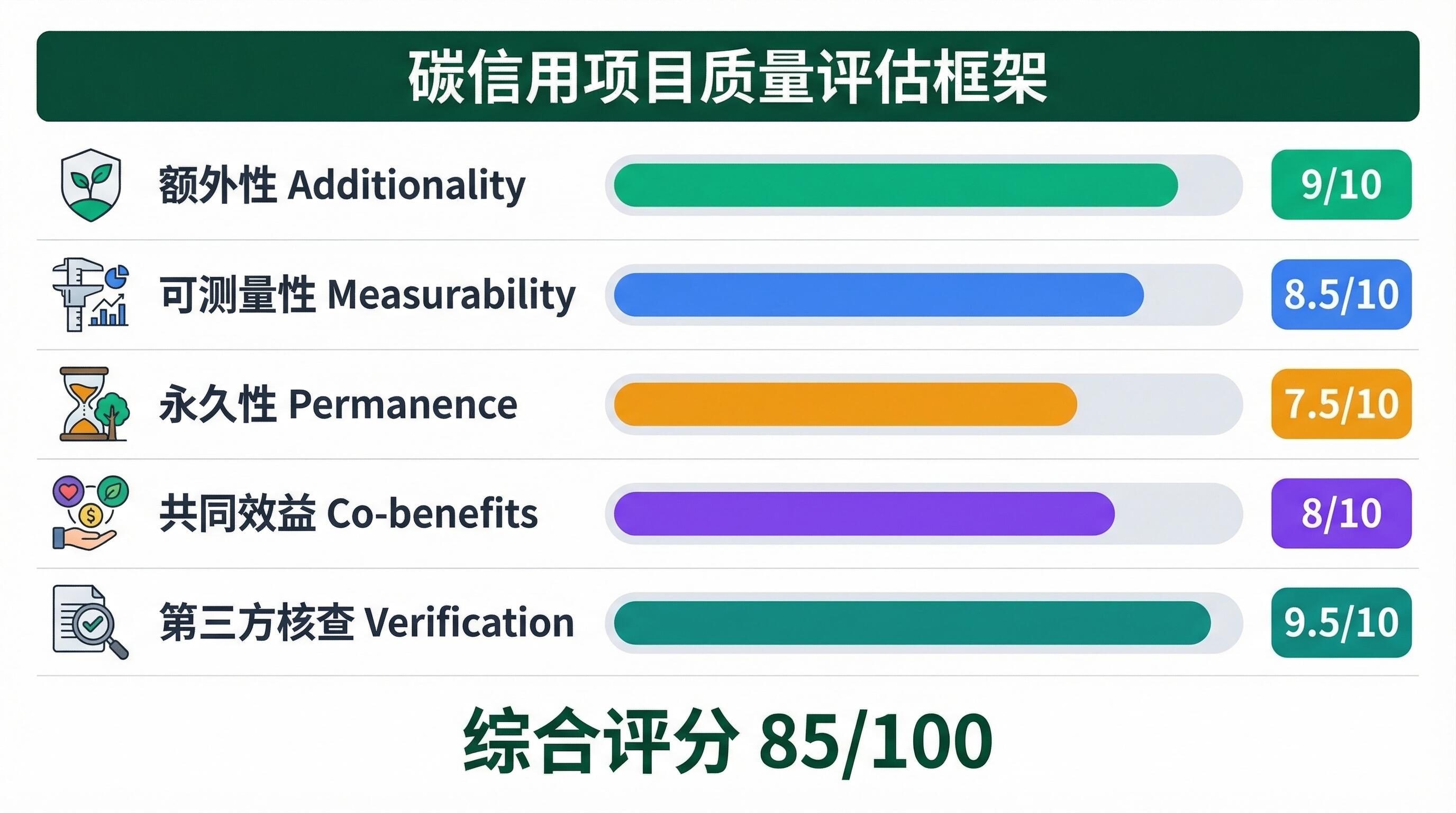 碳信用项目质量评估核查流程示意图