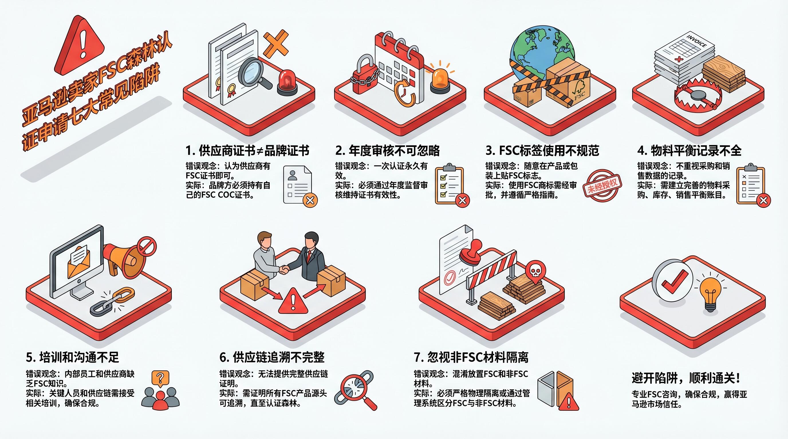 FSC认证7大常见陷阱与错误案例说明