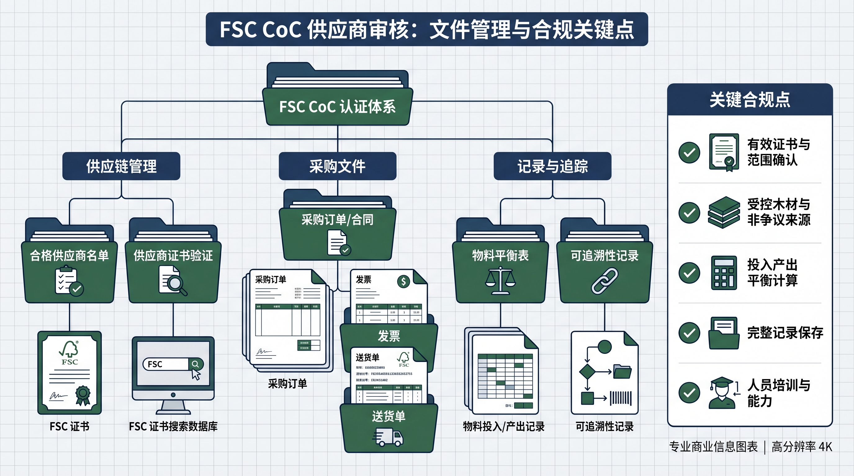 FSC CoC供应商审核流程与文件管理要点