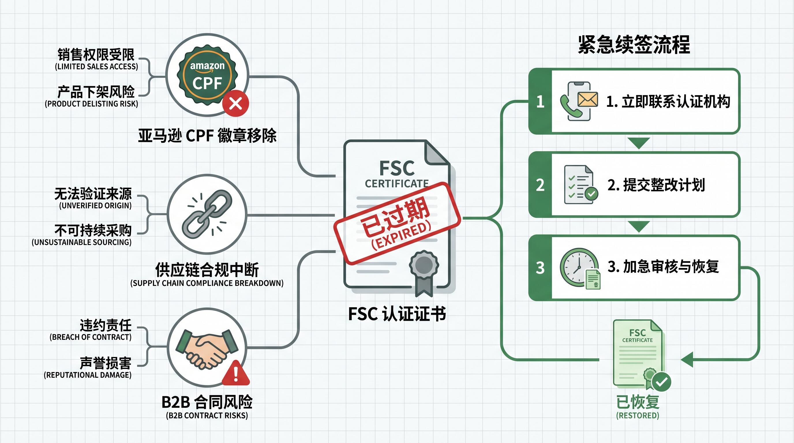 FSC认证证书过期未续的影响与紧急续证流程指南封面图
